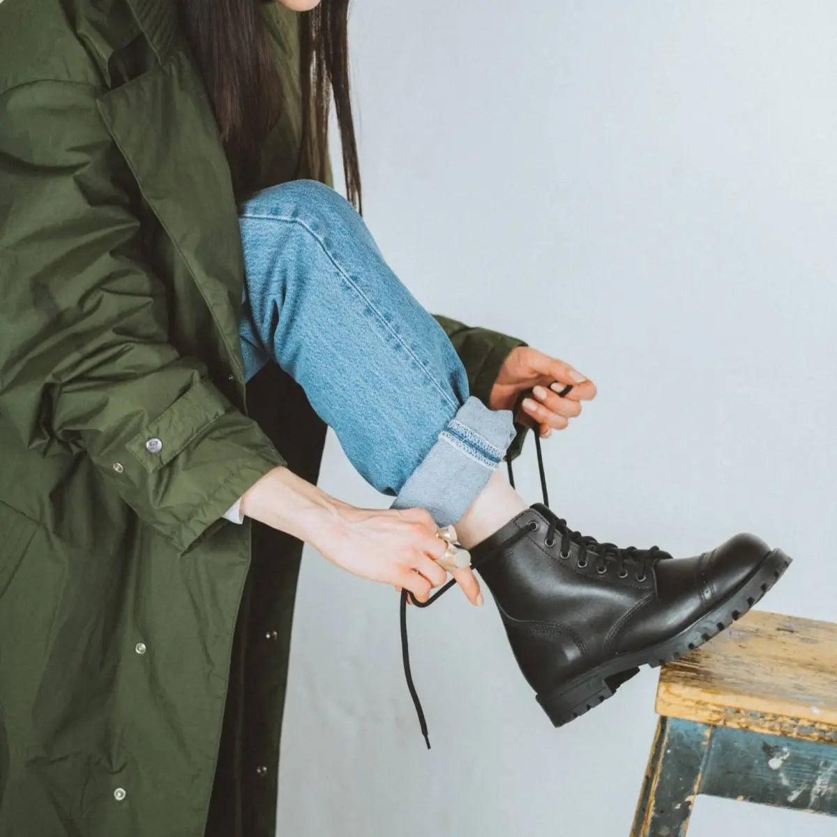 Samelin | TJÅKKO Aviator 517 Svart | Halvhög känga - TJÅKKO