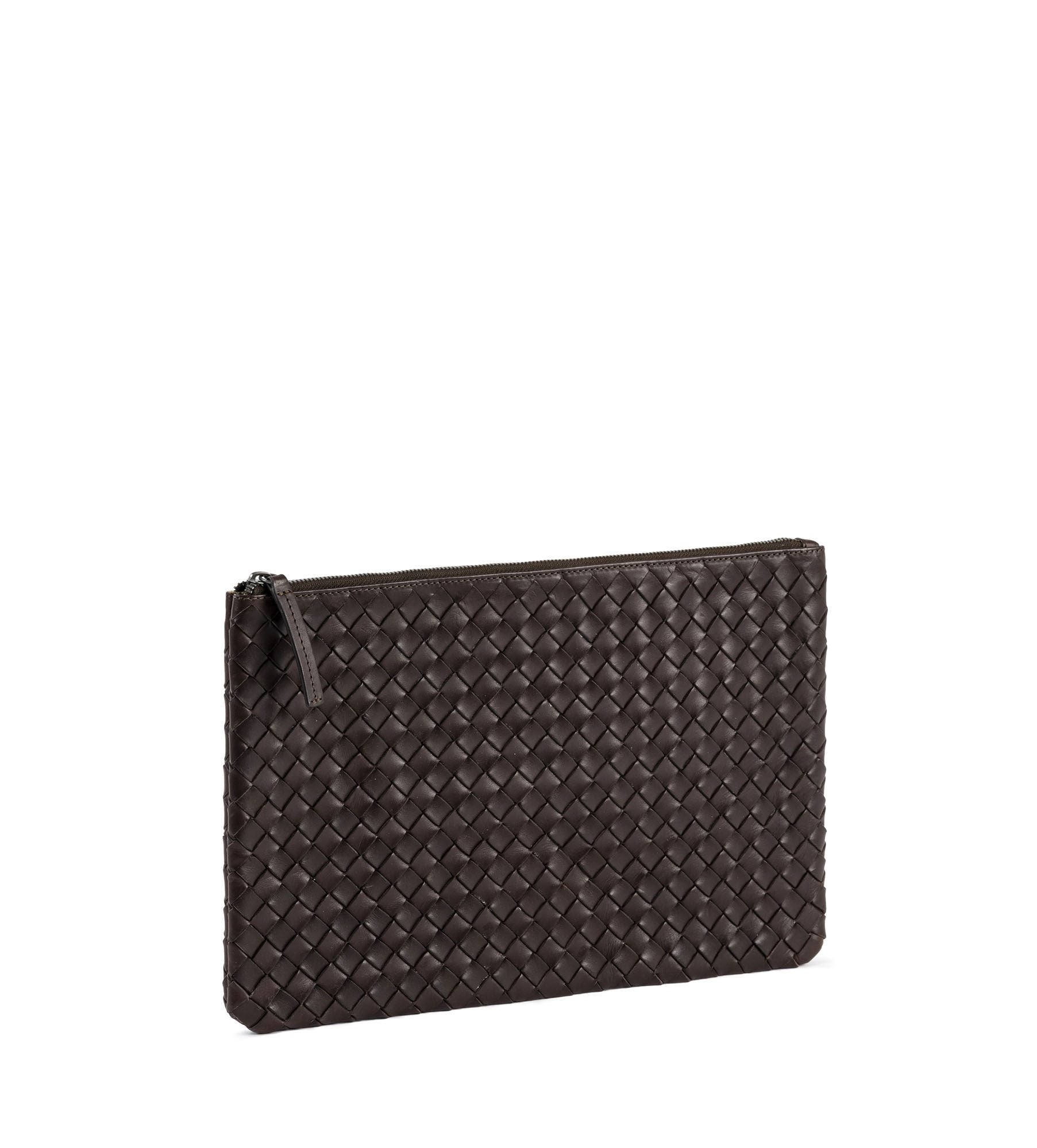 STRANNINGE Braided Computer Case 13inch Halland Leather Manufacturing TJÅKKO Darkbrown