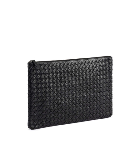 STRANNINGE Braided Computer Case 16 inch Halland Leather Manufacturing TJÅKKO Black