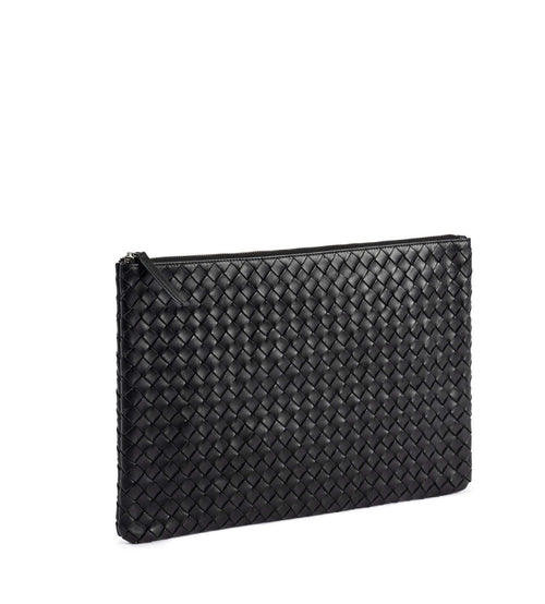 STRANNINGE Braided Computer Case 16 inch Halland Leather Manufacturing TJÅKKO Black