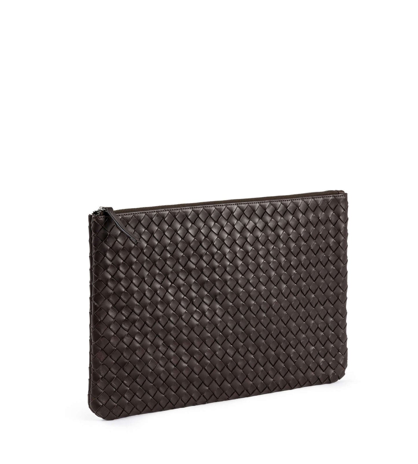 STRANNINGE Braided Computer Case 16 inch Halland Leather Manufacturing TJÅKKO Darkbrown