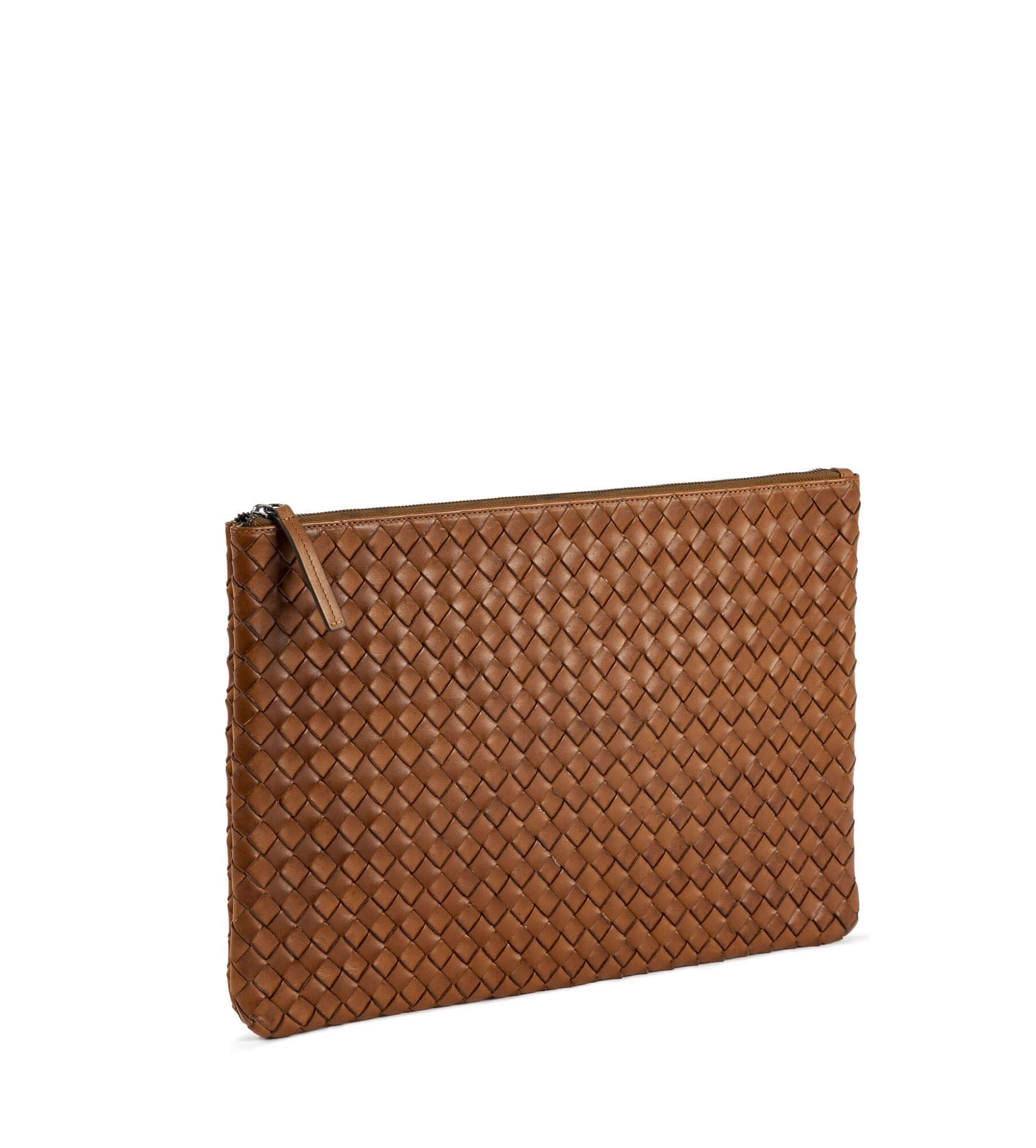 STRANNINGE Braided Computer Case 16 inch Halland Leather Manufacturing TJÅKKO Tan