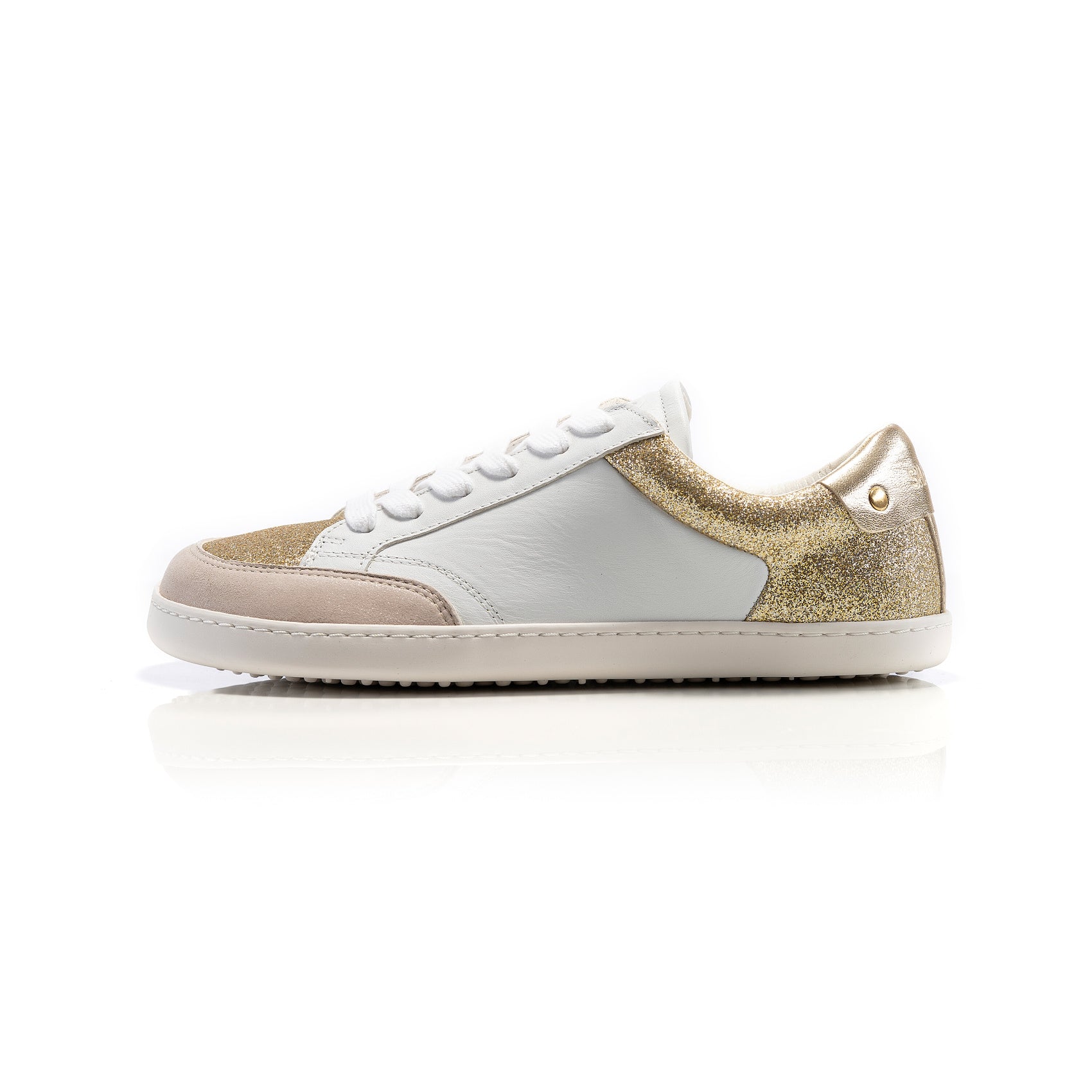 Shapen | Charm | Sneakers with glitter and leather
