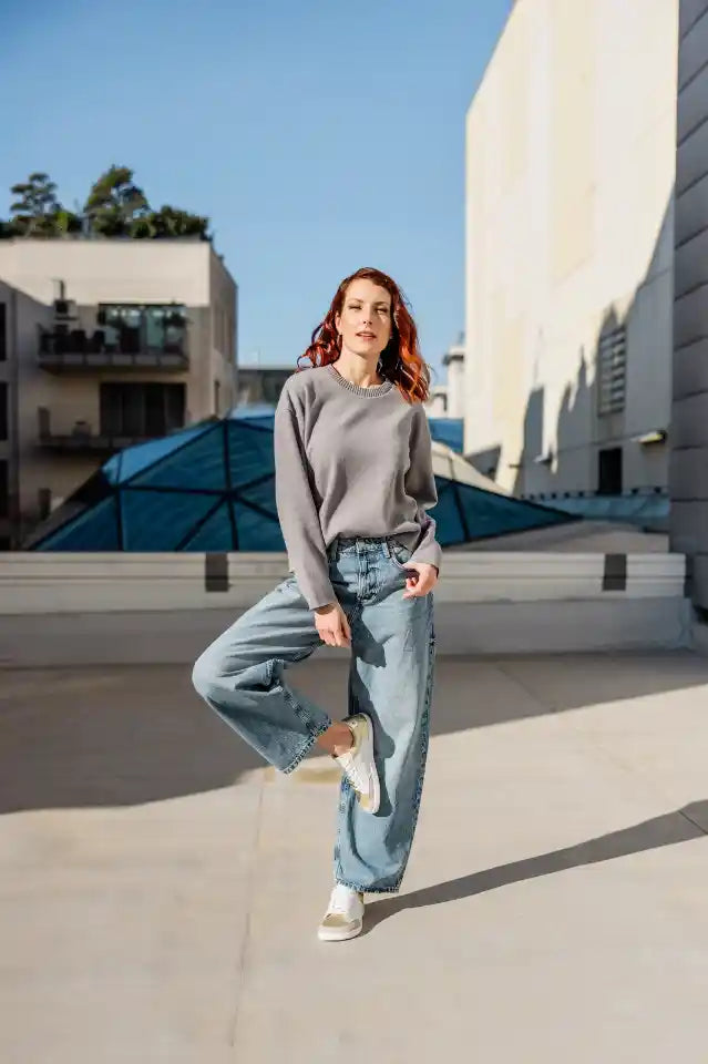 Shapen | Charm | Sneakers med glitter och läder