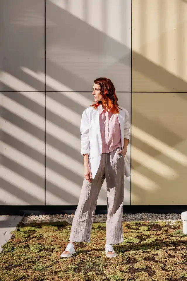 Shapen | Charm | Sneakers med glitter och läder