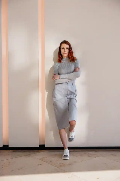 Shapen | Charm | Sneakers med glitter och läder