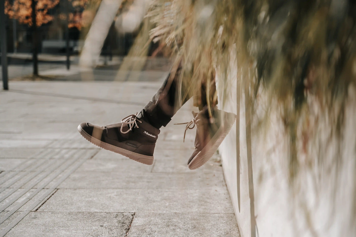 Barebarics | Blizzard | Höga barfotasneakers med nubuckläder Barebarics TJÅKKO