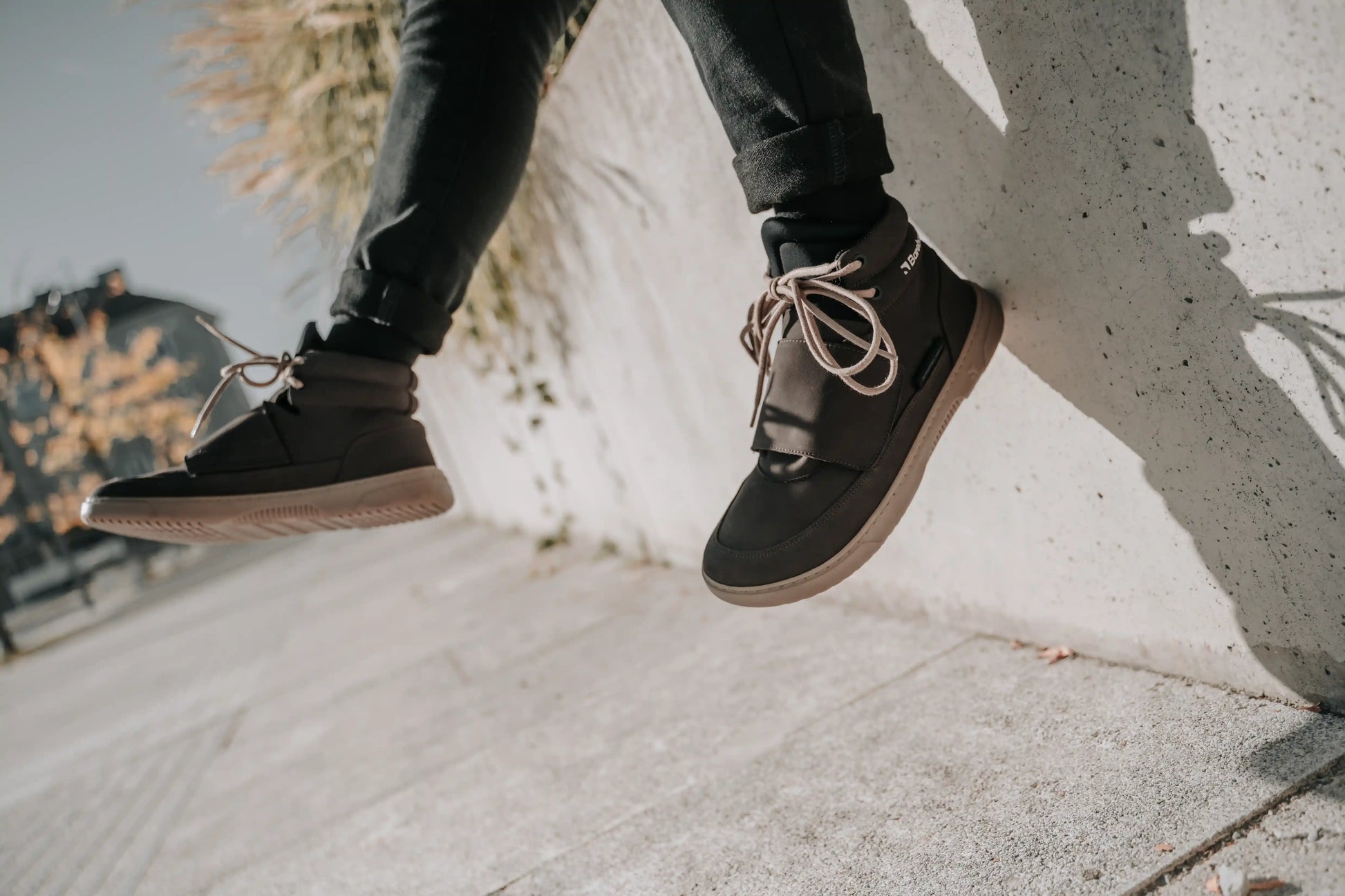 Barebarics | Blizzard | Höga barfotasneakers med nubuckläder Barebarics TJÅKKO