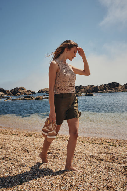 Shapen | Calla | Sandal i vegetabiliskt garvat läder