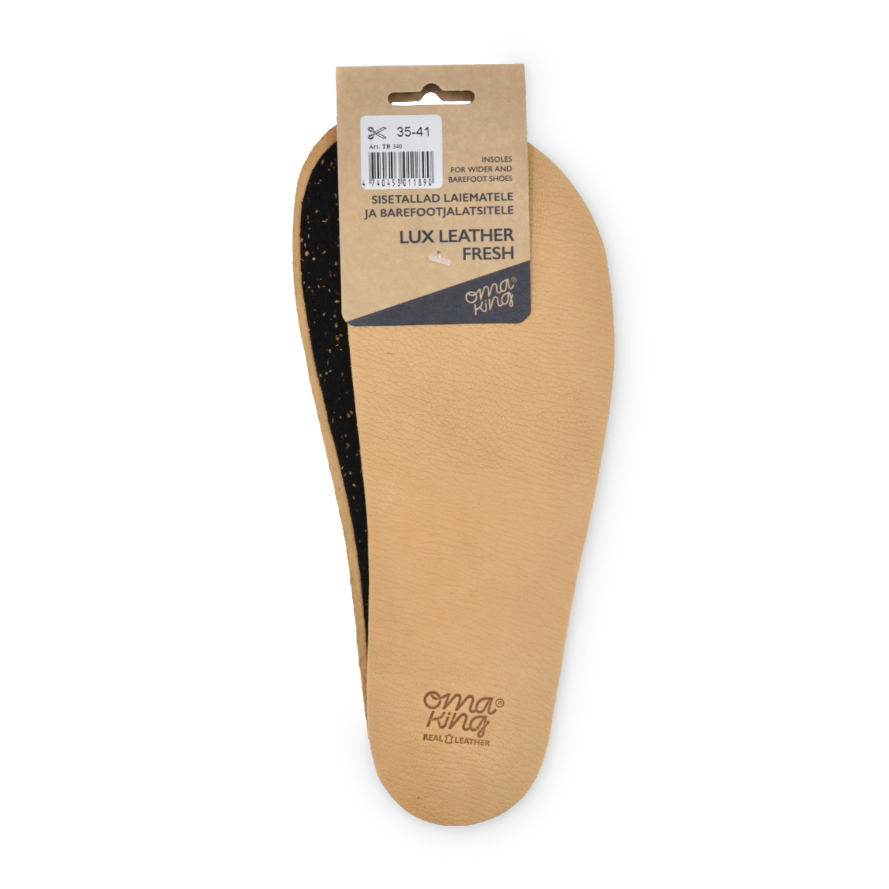 OmaKing | Sulor i naturläder | Leather Fresh OmaKing TJÅKKO