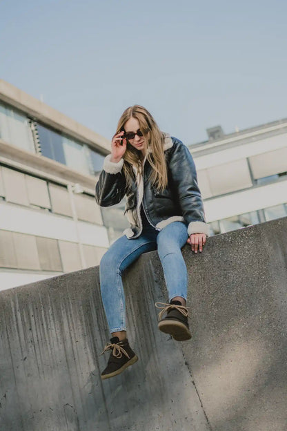 Barebarics | Blizzard | Höga barfotasneakers med nubuckläder Barebarics TJÅKKO