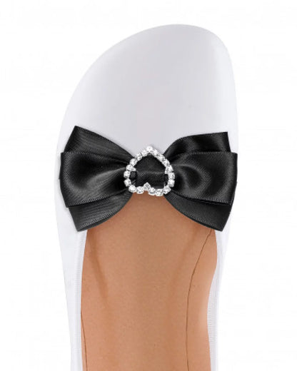 Shapen | Skodekoration | Rosett i satin med strass Shapen TJÅKKO