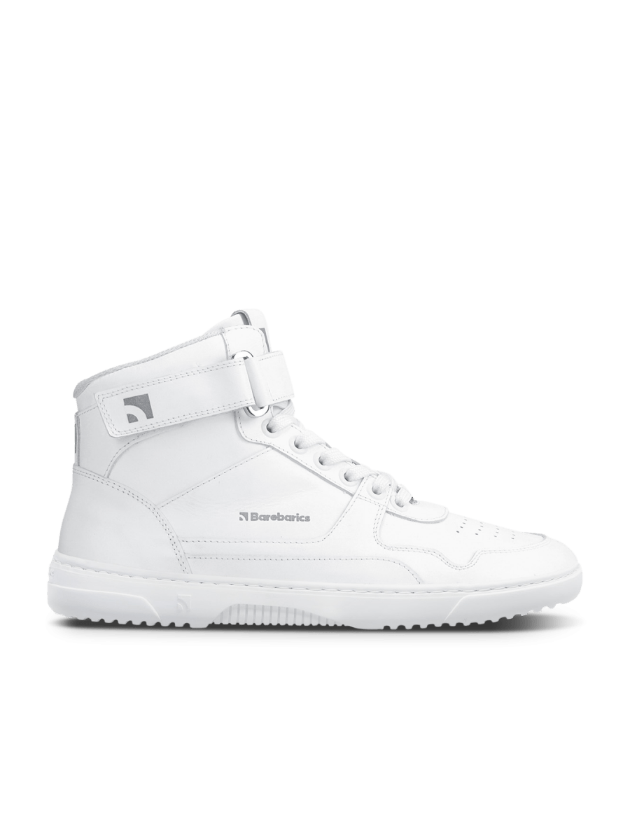 Barebarics | Zing High Top | Klassiska höga sneakers i läder Barebarics TJÅKKO Vit / 47