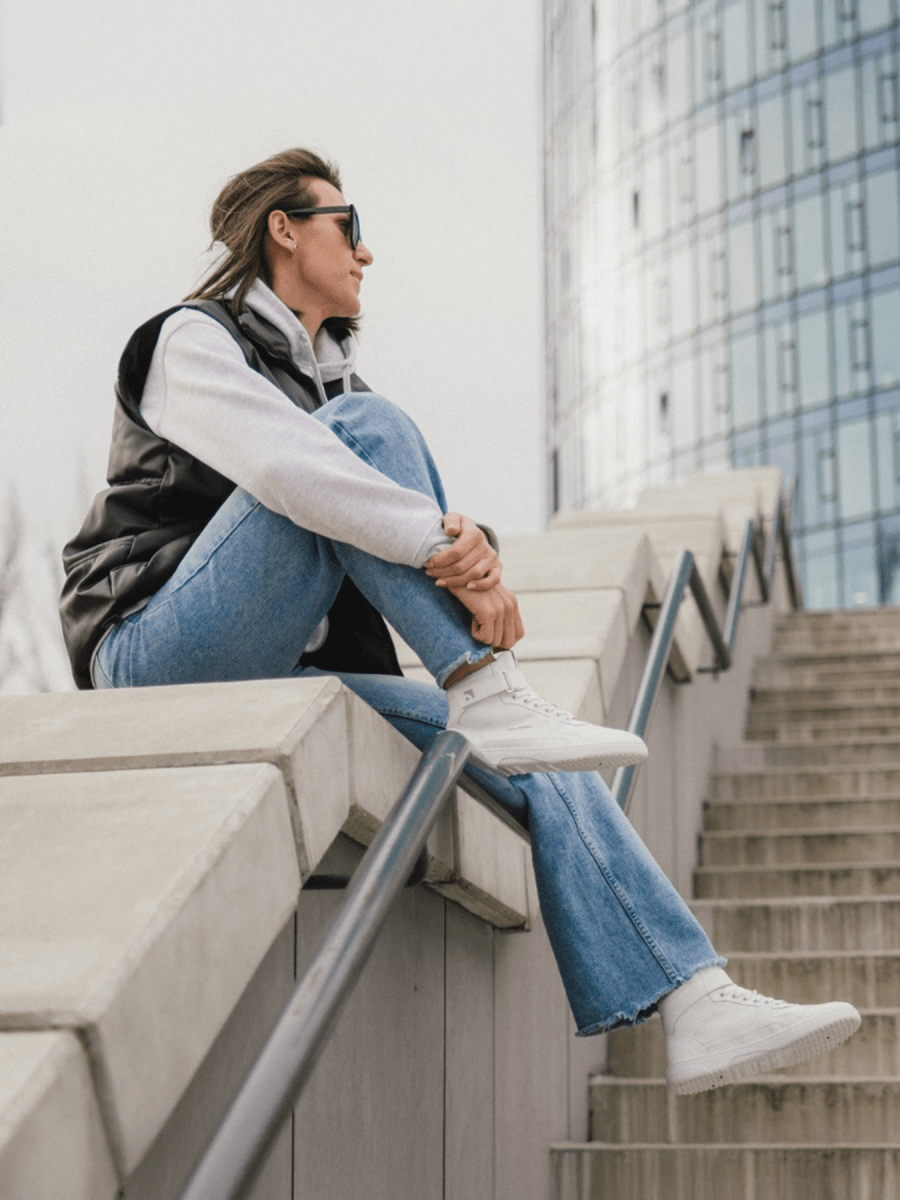Barebarics | Zing High Top | Klassiska höga sneakers i läder Barebarics TJÅKKO